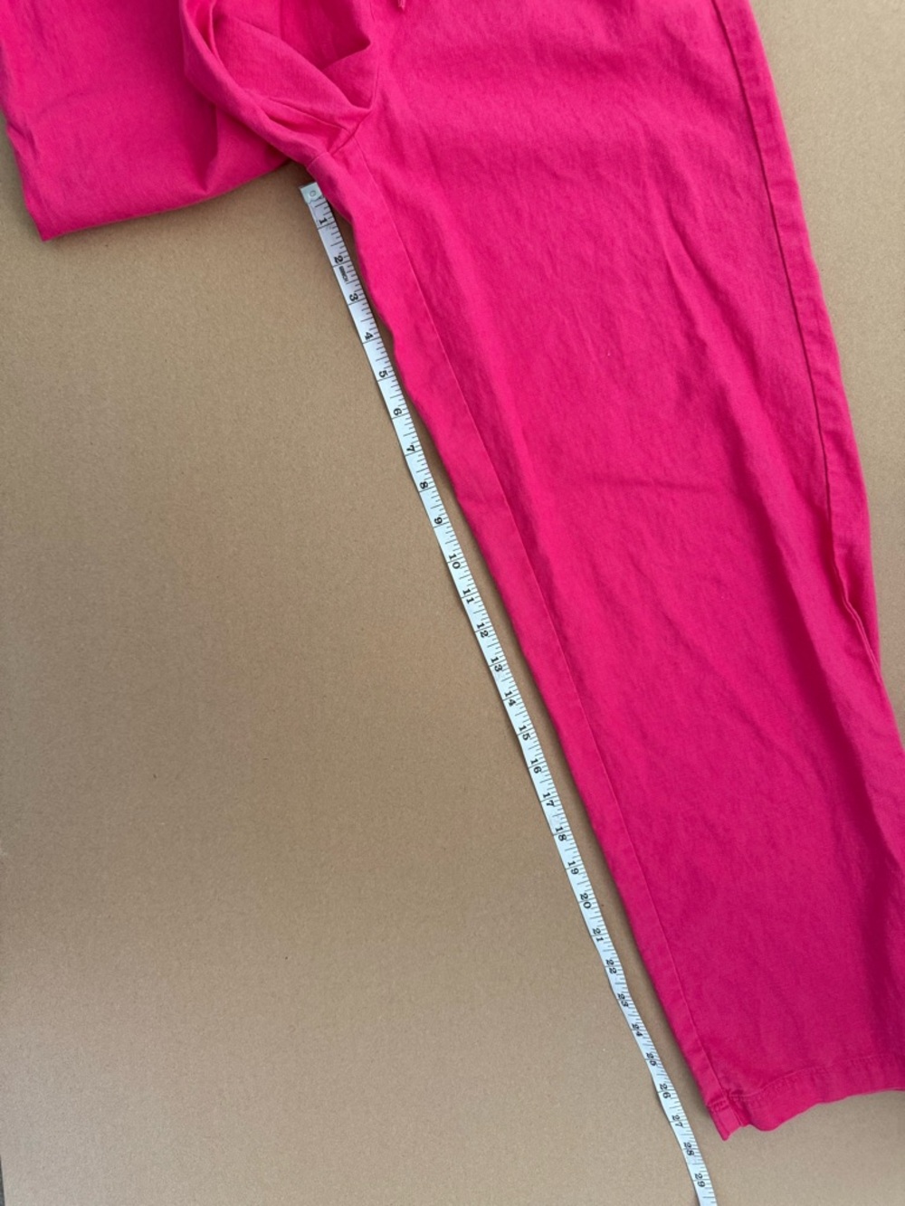 J. Crew pink linen cotton blend pants size 0 EUC - Picture 4 of 8